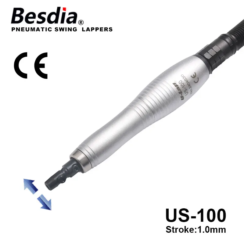 Taiwan Besdia Air Grinder & Air Lapper US-100 Swing Air Lappers Stroke 1.0mm Swing Left and Right Pneumatic Tools