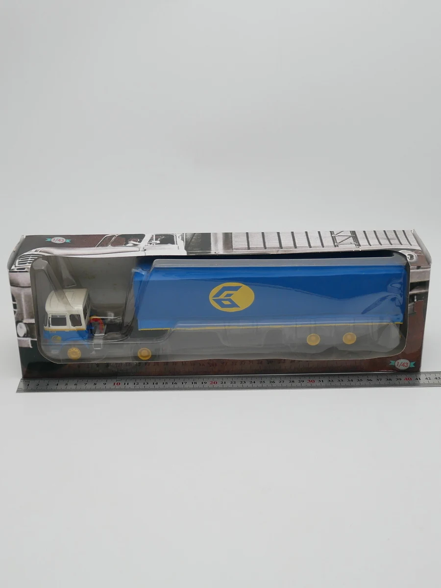 Diecastixo 1:43 Scale Saviem PS30 1977 Renault Saviem Container Truck Trailer Car Model Alloy Car Model Collectible Toy Gift