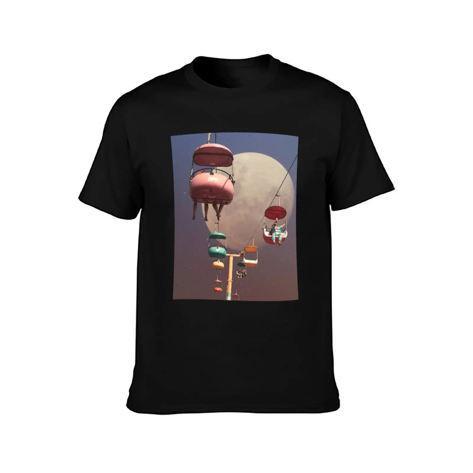 Vintage Collage T-Shirt, Summer Casual Cotton Tee, Oversized Streetwear Tops, Vintage Graphic Print, Loose Fit Short Sleeve