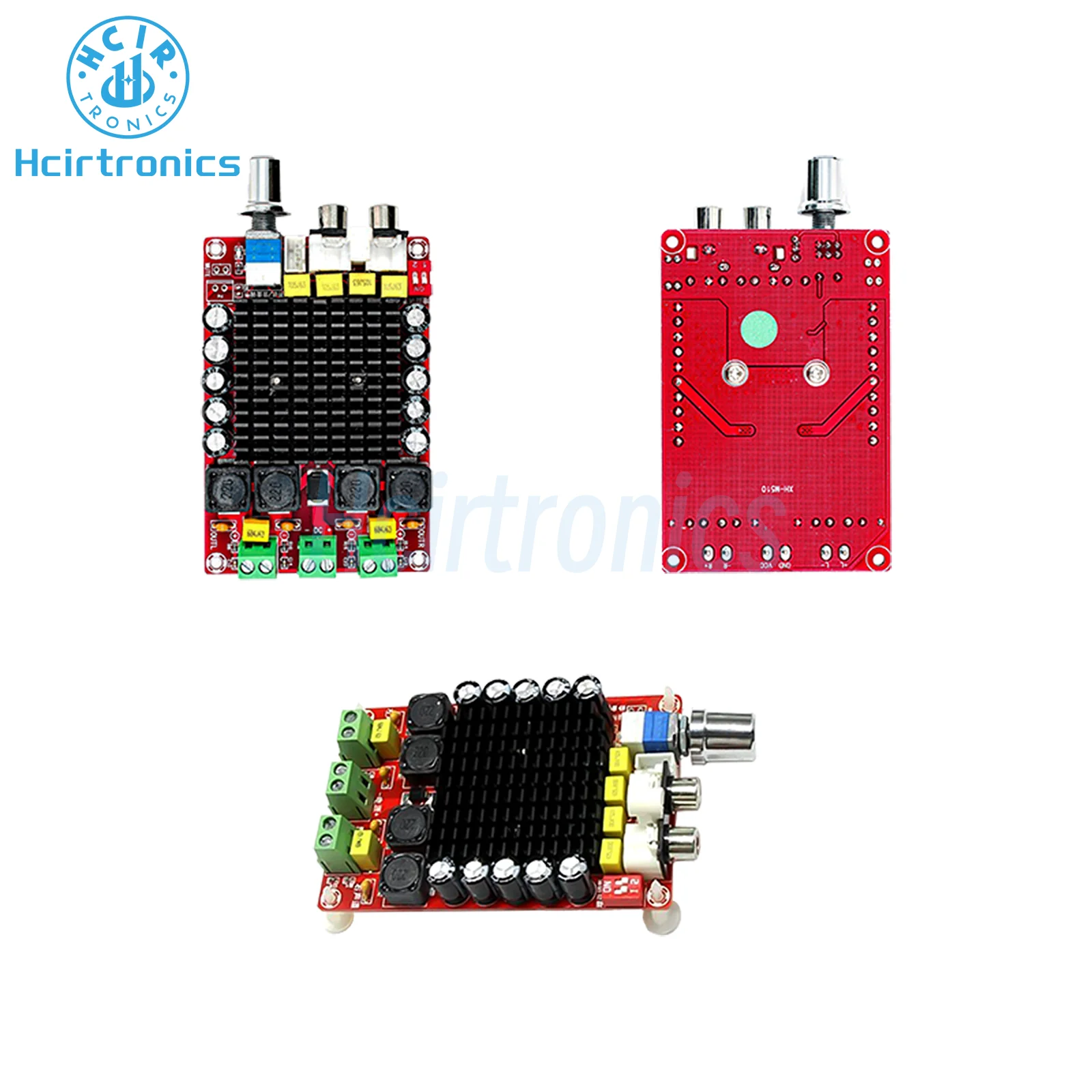 XH-M510 TDA7498 High Power Digital Amplifier Board 2*100W Car Amplifier DC 14-34V