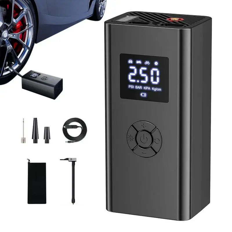 Portable 150 PSI Car Tire Pump Auto 4 Modes Wheels Air Compressor Automotive Digital Display Tire Air Inflator Accessories