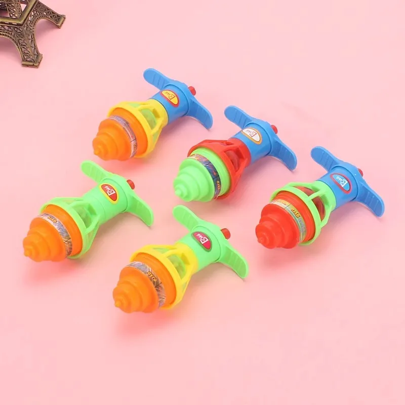 Children's luminous gyro toy creative boys and girls spinning launch flash gyro kindergarten pupils prizes