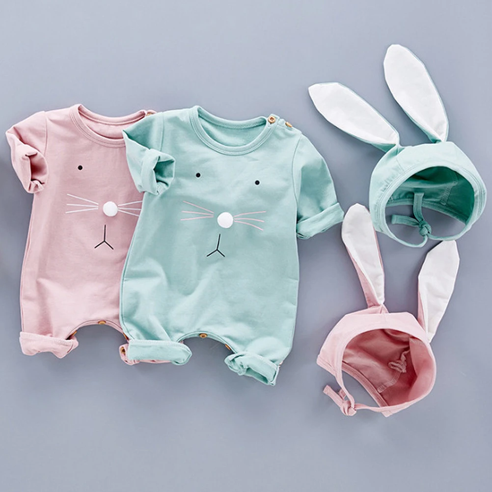 

Baby Jumpsuits Lovely Infant Rompers for Spring Unisex Clothes Comfort Cotton Material Play Wear Outdoor Activities