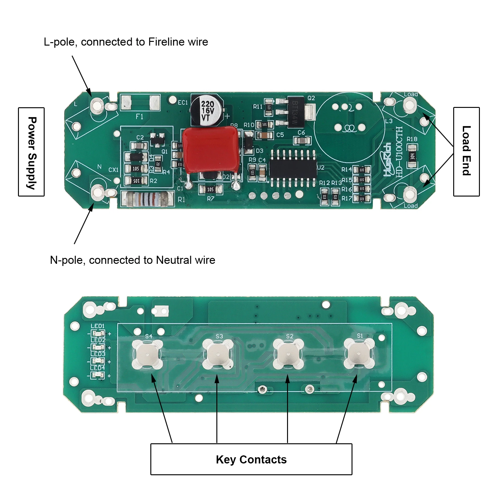 Imagem -03 - Eletrônico Temporizado Interruptor Dimmer Gama Completa Led Dimmer Lâmpada em Linha Lâmpada Led Lâmpada Incandescente Lâmpada Halógena 110120v