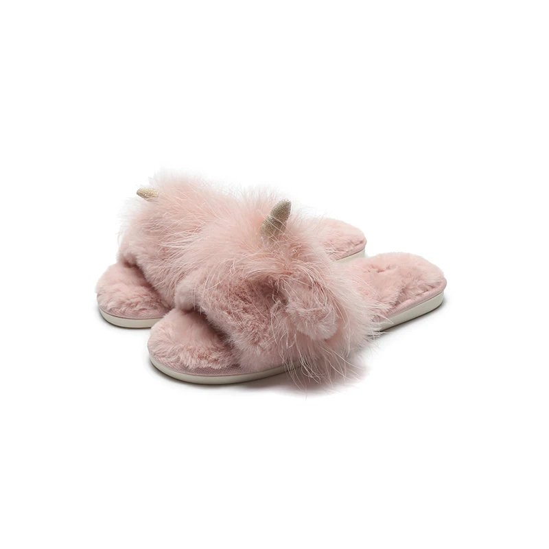 halluci Flip-flops Fairy plush slippers are warm and comfortable