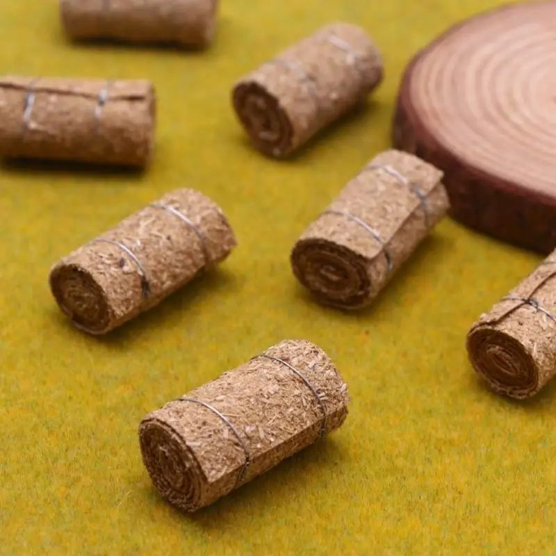 Boerderij thema miniatuur rijstgras bundel 4 stcs creatief play poppen huis accessoire l8rb
