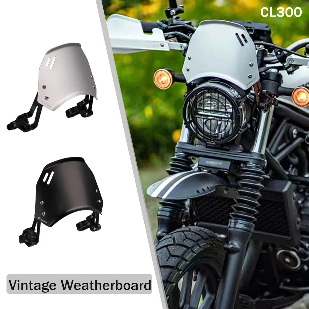 New Fit CL300 Motorcycle Accessories Wind Deflector Retro Windscreen Windshield Universal For HONDA CL300 300CL CL 300