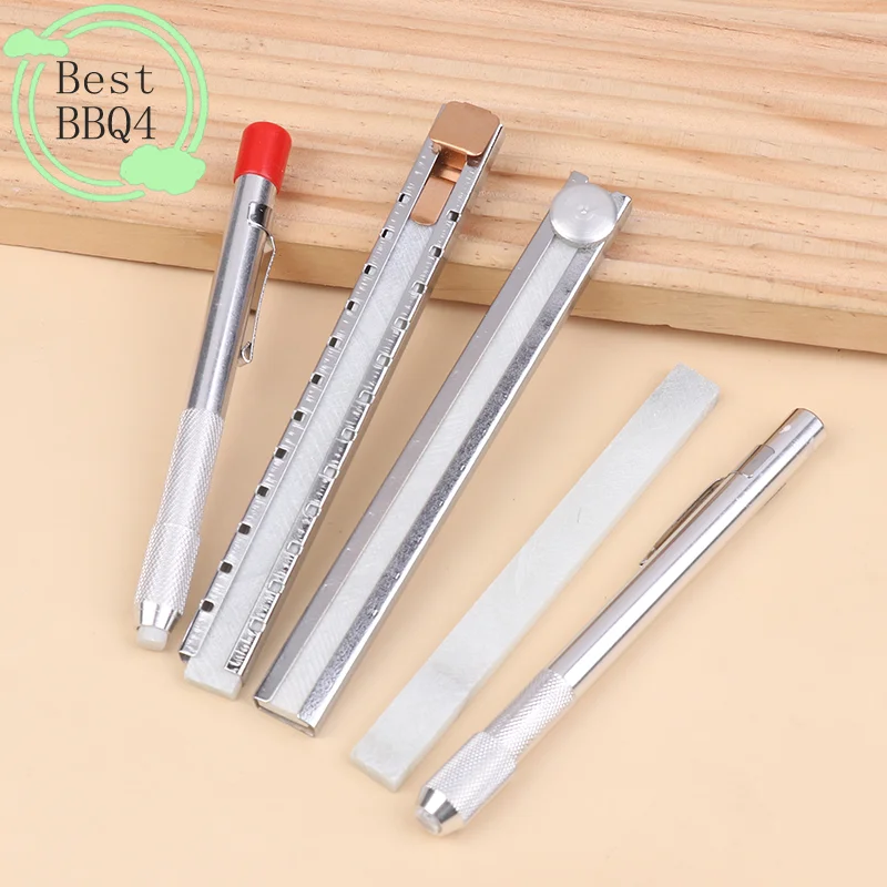 

BBQ4 Metallic Sharpies Marker Welding Chalk Welders Soapstone Pencils Metallic Marker Pens Metal Holder Engineering Marking Tool