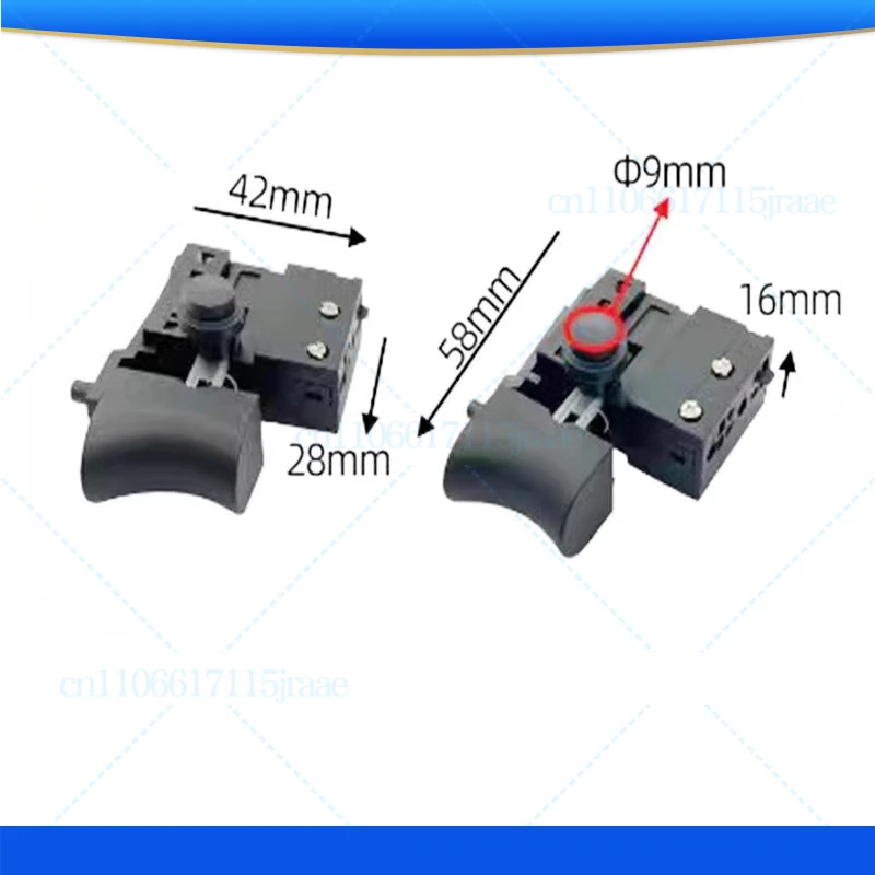 

2 шт., переключатель питания для ручной дрели, положительная и отрицательная регулировка шестерни, бесступенчатый переключатель управления скоростью, аксессуары для электроинструментов