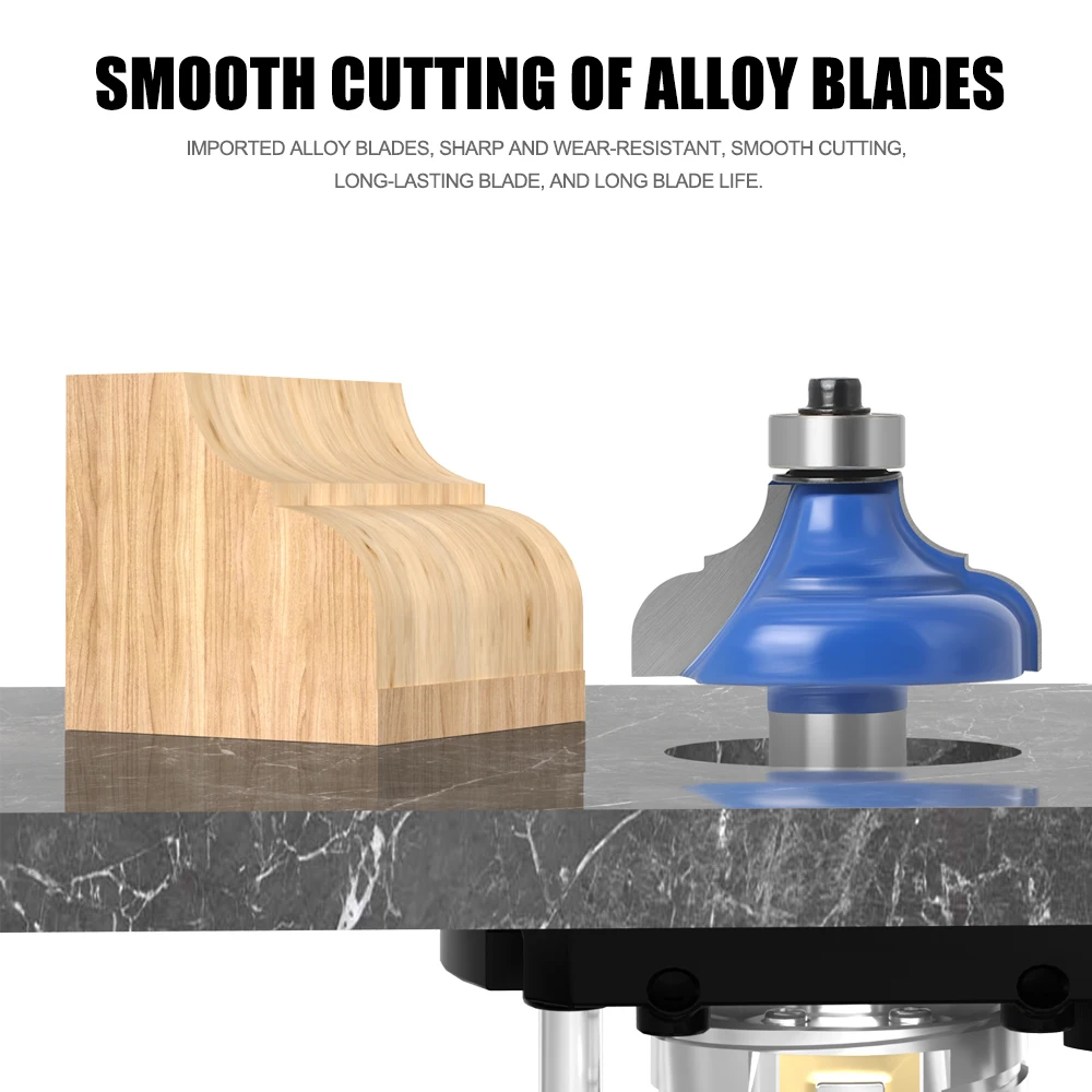 1/2in Shank Table Corner Line Cutter, Door Panel Cutter, Line Engraving Router Bit, Woodworking Milling Cutter