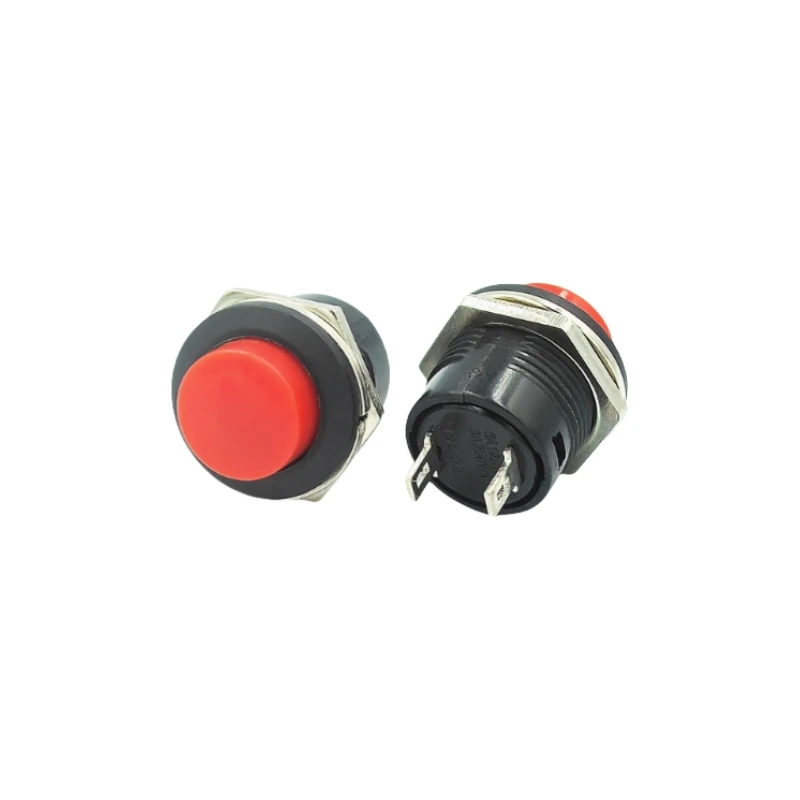 R13-507 Series Self reset Push button Switch 16MM Circular Momentary Non latching