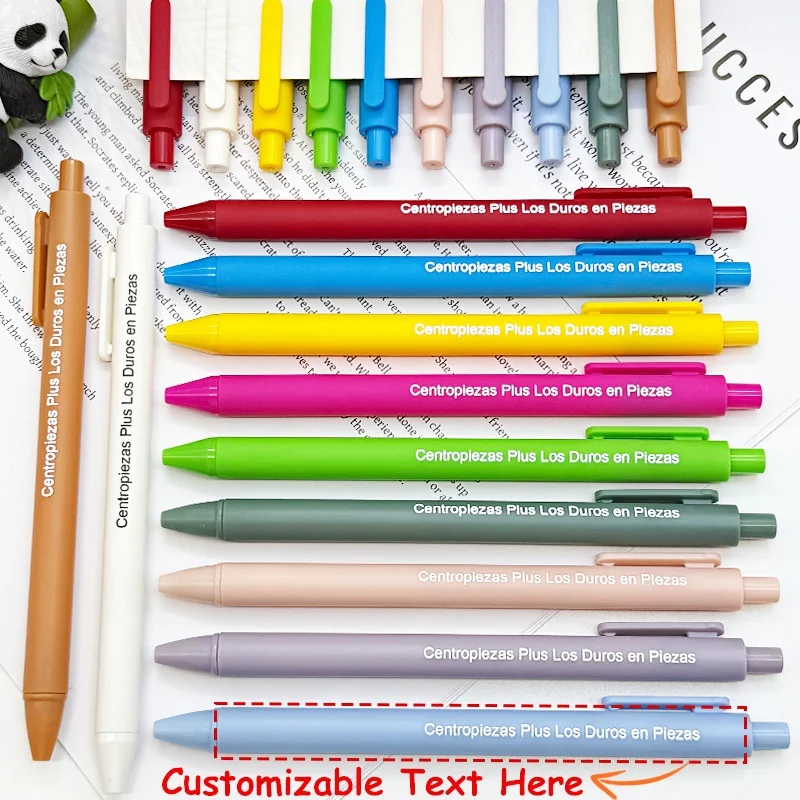 50/100PCS Customizable Plastic Gel Pens Lightweight Smooth Writing  Signatures Meetings Corporate Gifts Hotel Supplies