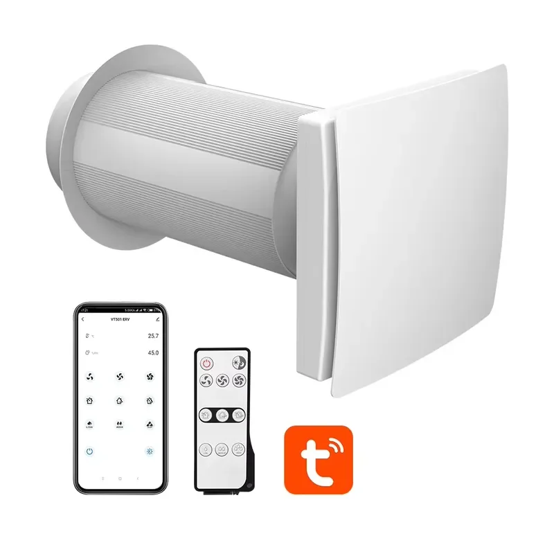 WIFI Control Single Room HRV VT501 Heat Recovery Ventilator for Residential Professional Powerful Advanced Efficient
