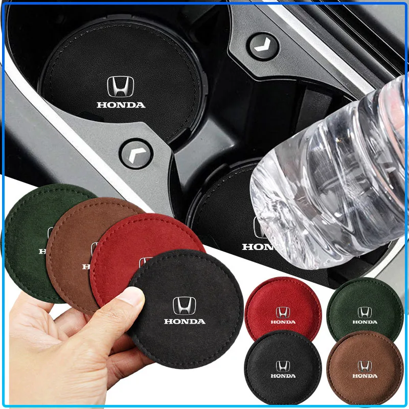 

Water Cup Pad Groove Coaster Auto Non-slip Mat For Honda Civic Jazz Accord Pilot Passport Stepwgn CRV BRV HRV Wheel Center Caps