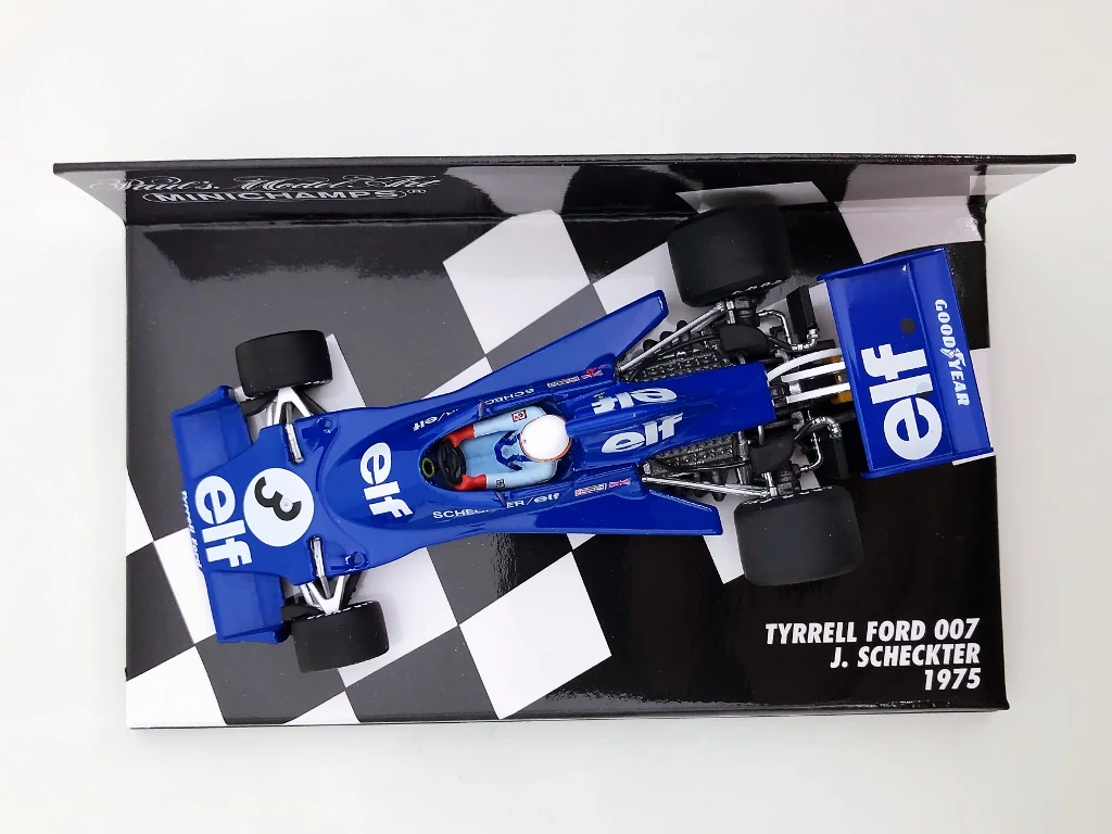 Minichamps-Modèle de voiture en résine et métal, Échelle F1, Maison 1975, Simulation, Édition limitée, Cadeau jouet, 1:43