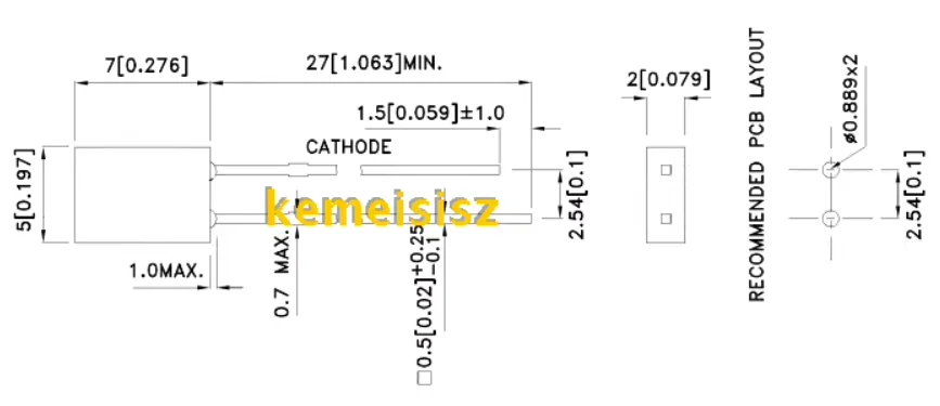 WP113GDT standard LED through-hole GREEN
