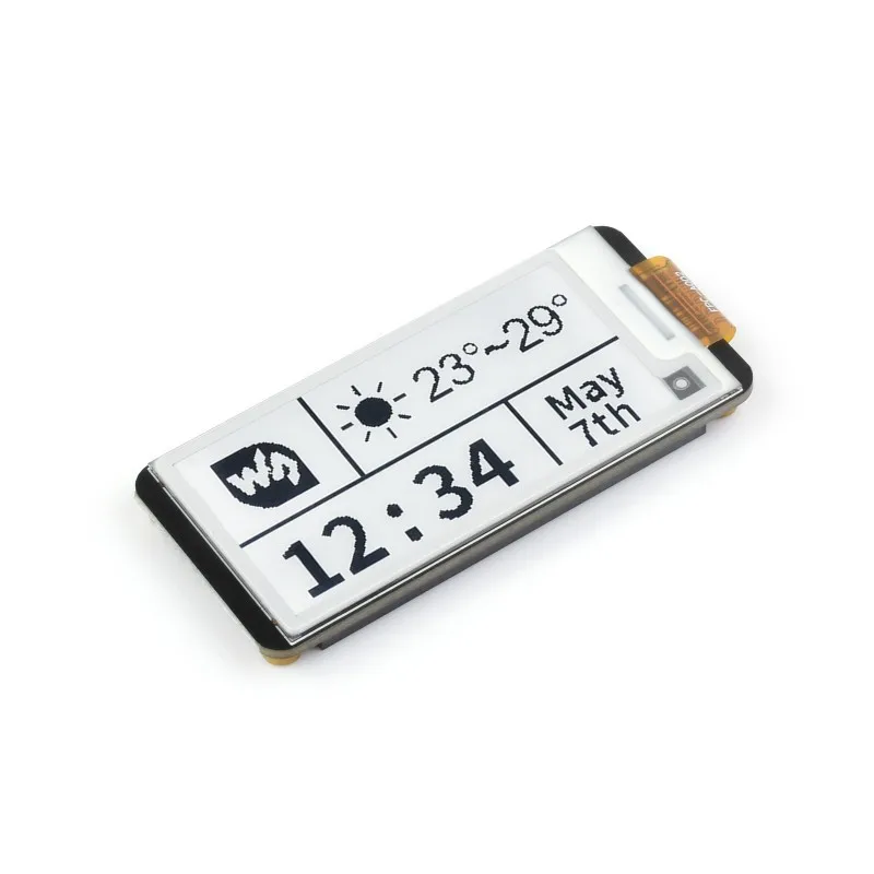 2.13inch E-Paper HAT+ For Raspberry Pi, E-Ink Display, 250x122, Immersion Gold Process, SPI Interface, HAT+ Standard