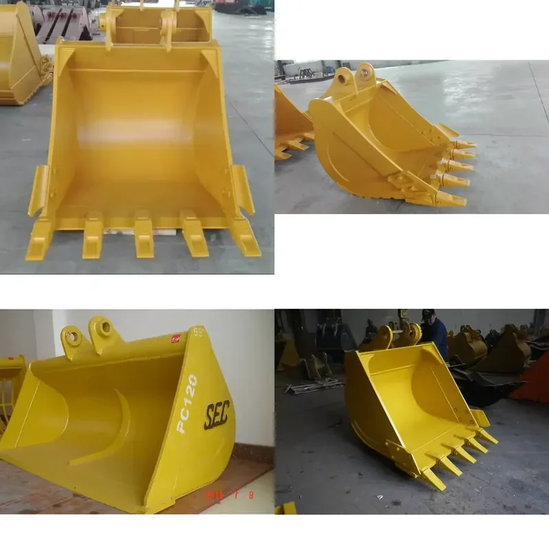 Direct Factory OEM Crane Construction Excavator Parts Mining Durable Heavy-duty Earthwork Buckets PC200 20 Ton 12-Month