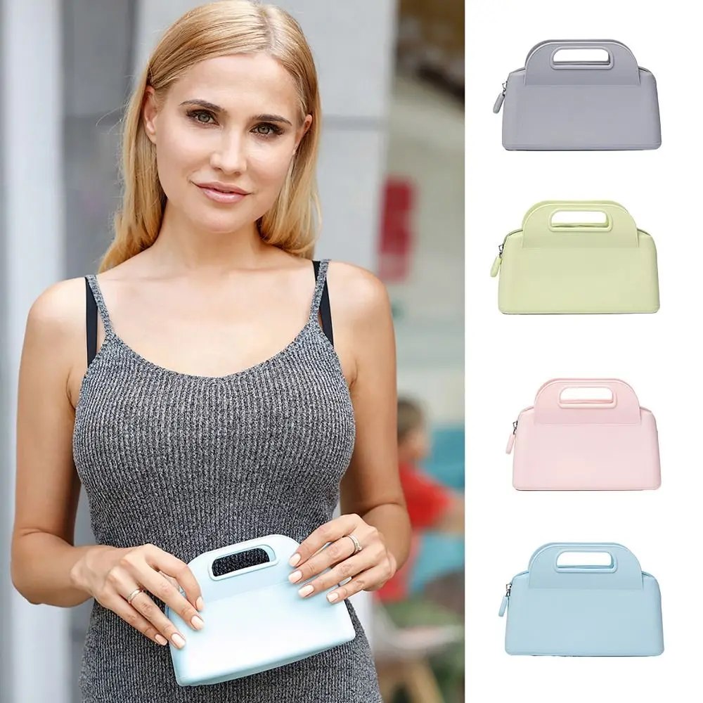 Custodia in Silicone cosmetico piccola impermeabile durevole con borsa per il trucco con cerniera borsa creativa portamonete Essentials donna