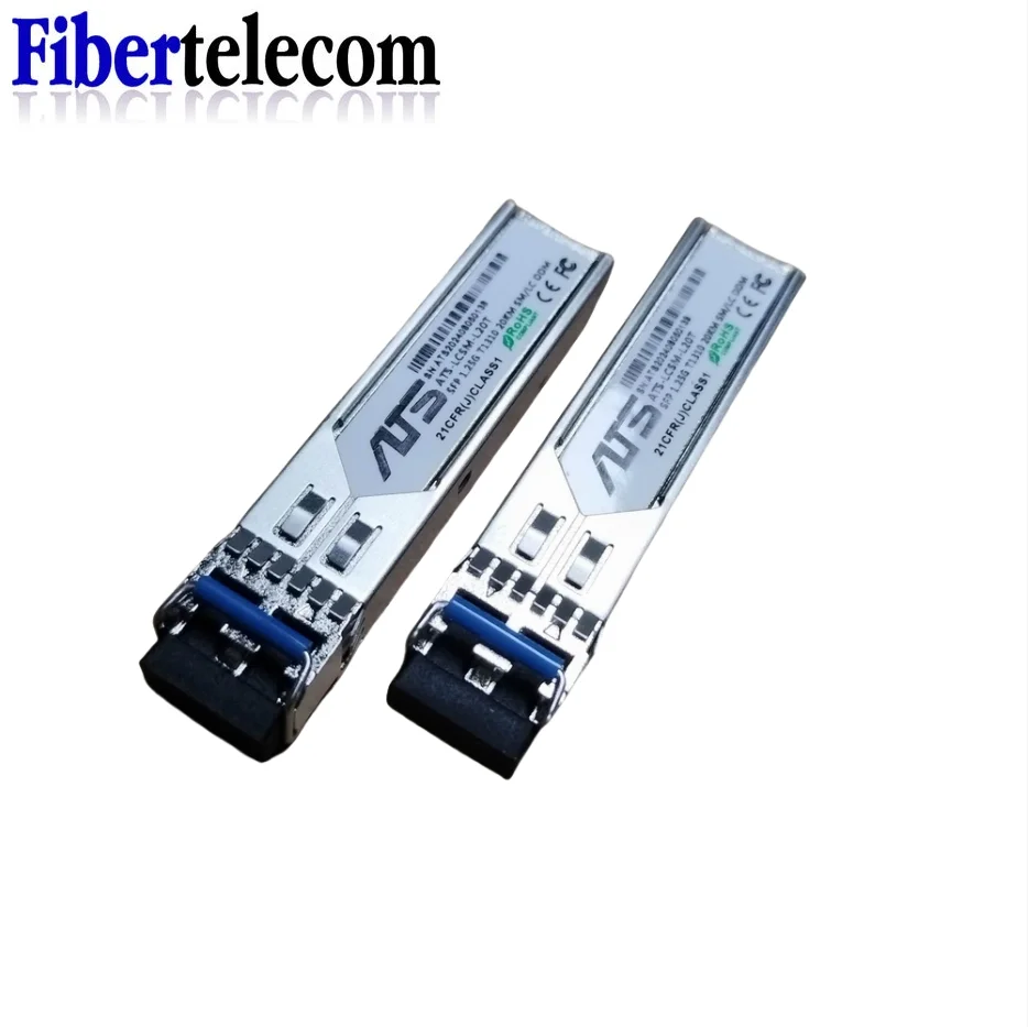 SFP Transceiver SFP Module 1.25G LC 1310nm/1310nm Dual Fiber Switch Compatible Module with Switch and DDM Function