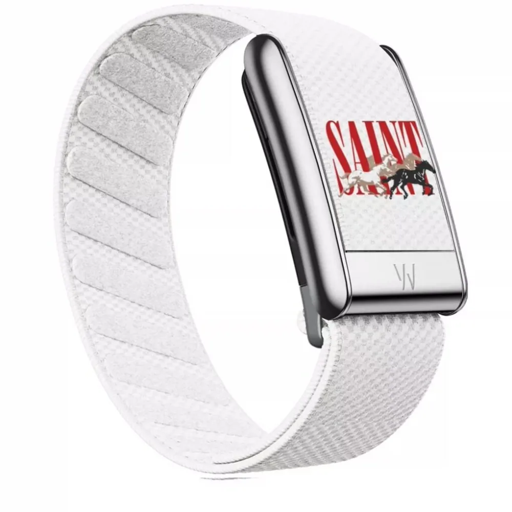 New For WHOOP 5.0 MG Replacement Band Nylon Woven Strap Cross Pattern Print With U Metal Connector Sport Wristband