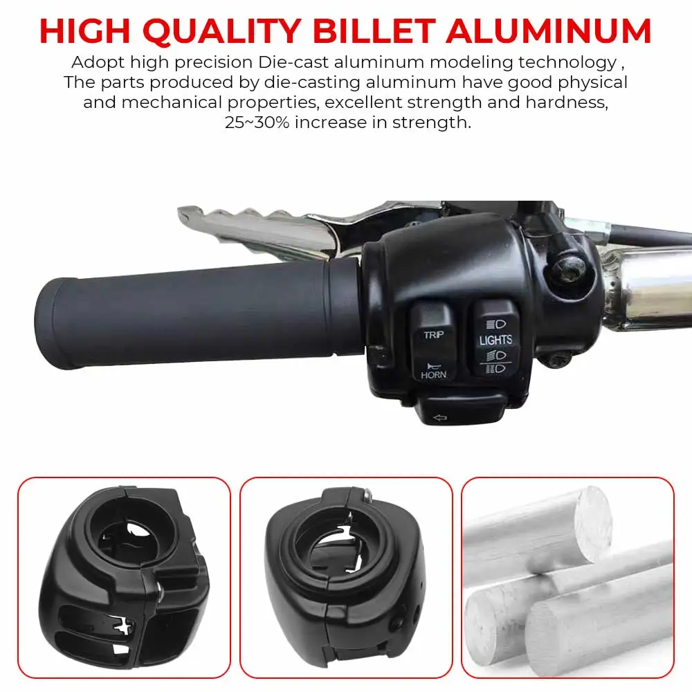 Motorcycle Handlebar Control Switch Housing Cover Kit For Harley Sportster XL883 Road King Dyna FXDF Softail Fat Boy FLSTF 96-17