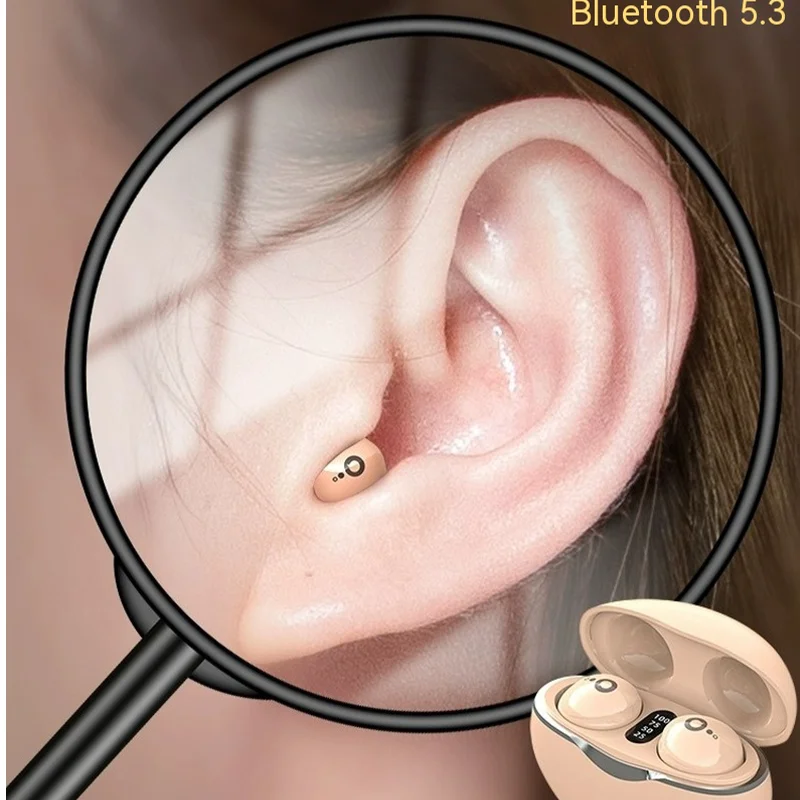 

2024 New Skin Color/black/white Mini Invisible Headphones Waterproof In-ear Outdoor Sports Headphones For Girlfriend's Birthday