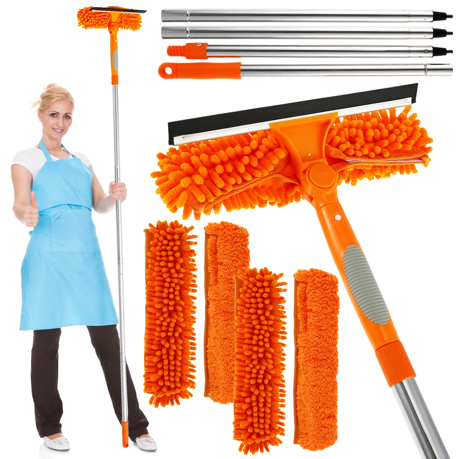 

Cleaning Squeegee Window Shower Screen Brush Long Handle Household Bathroom Mirror Glass Mop Squeegee Wiper Home Cleaning Tool