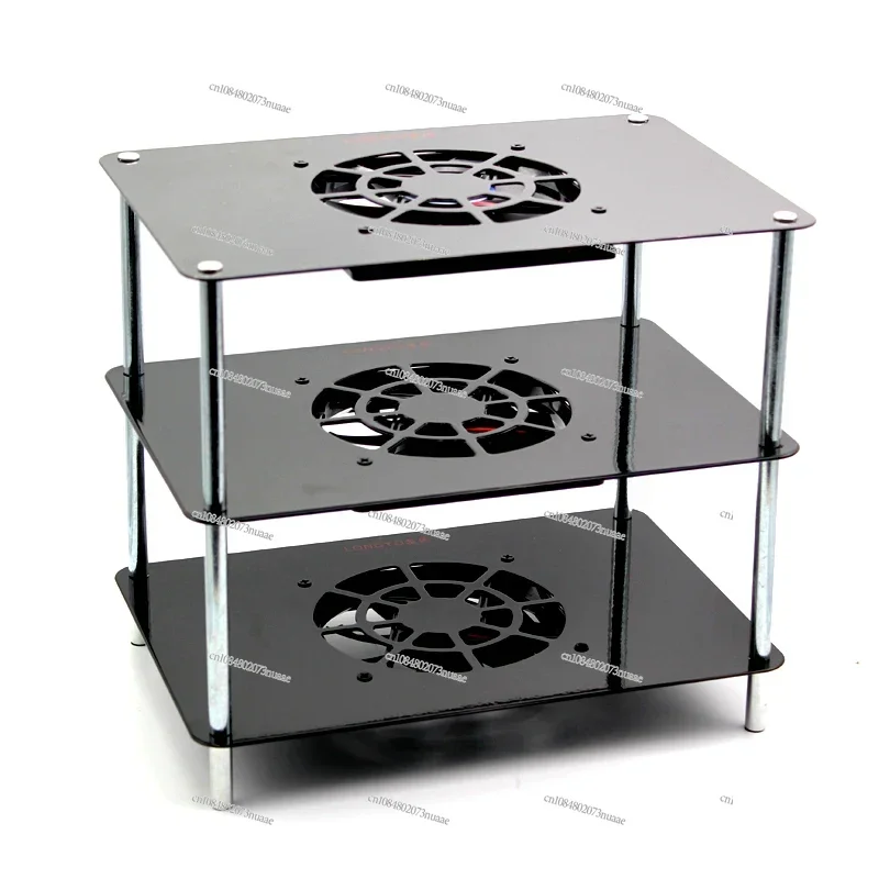 راوتر لاسلكي المبرد مودم بصري واسع النطاق IPTV TV Set Top Box Cooling Fan Rack #2