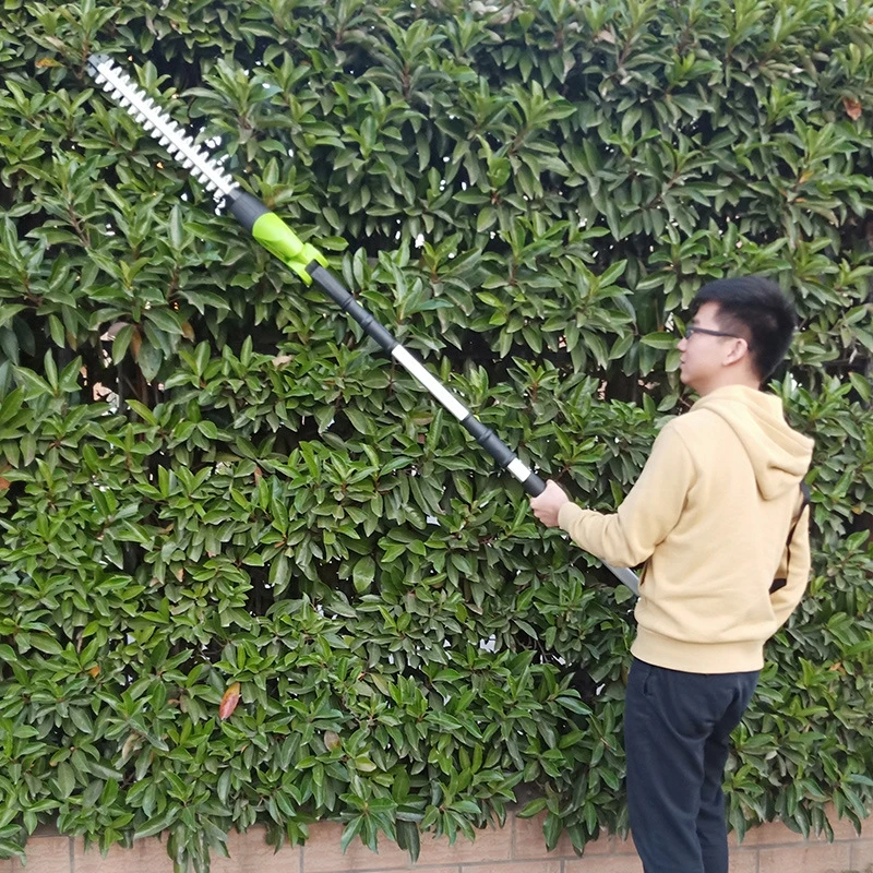 ลิเธียมไฟฟ้าความสูงสูงเลื่อยไฟฟ้าสาขาสูงเฉือน telescopic ความสูงสูงเฉือน multi-Functional Hedge Trimmer