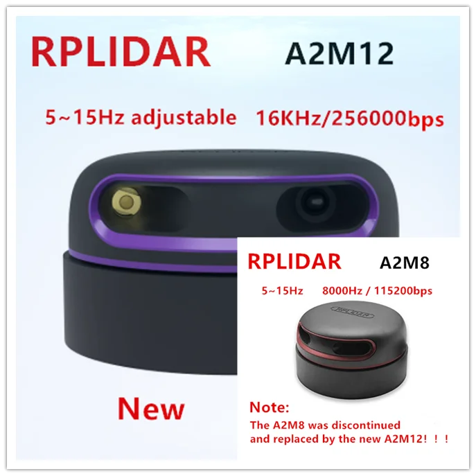 

RPLIDAR A2M12 360 Degree Laser Range Scanne Triangular Ranging 12m lidar Mapper Rplidar A2 Scanner Kit sensor measurement tool