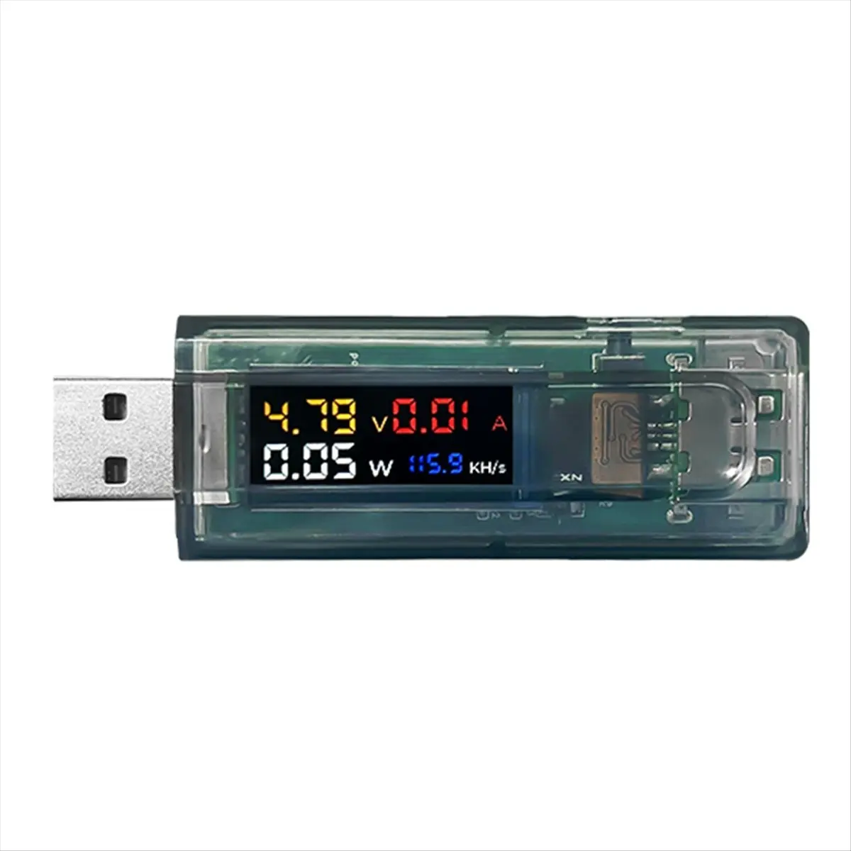Miner 265KH/S USB Chain Crypto Miner BTC Solo Lottery Miner Ammeter Tester+Adapter USB-A Series Form Chain
