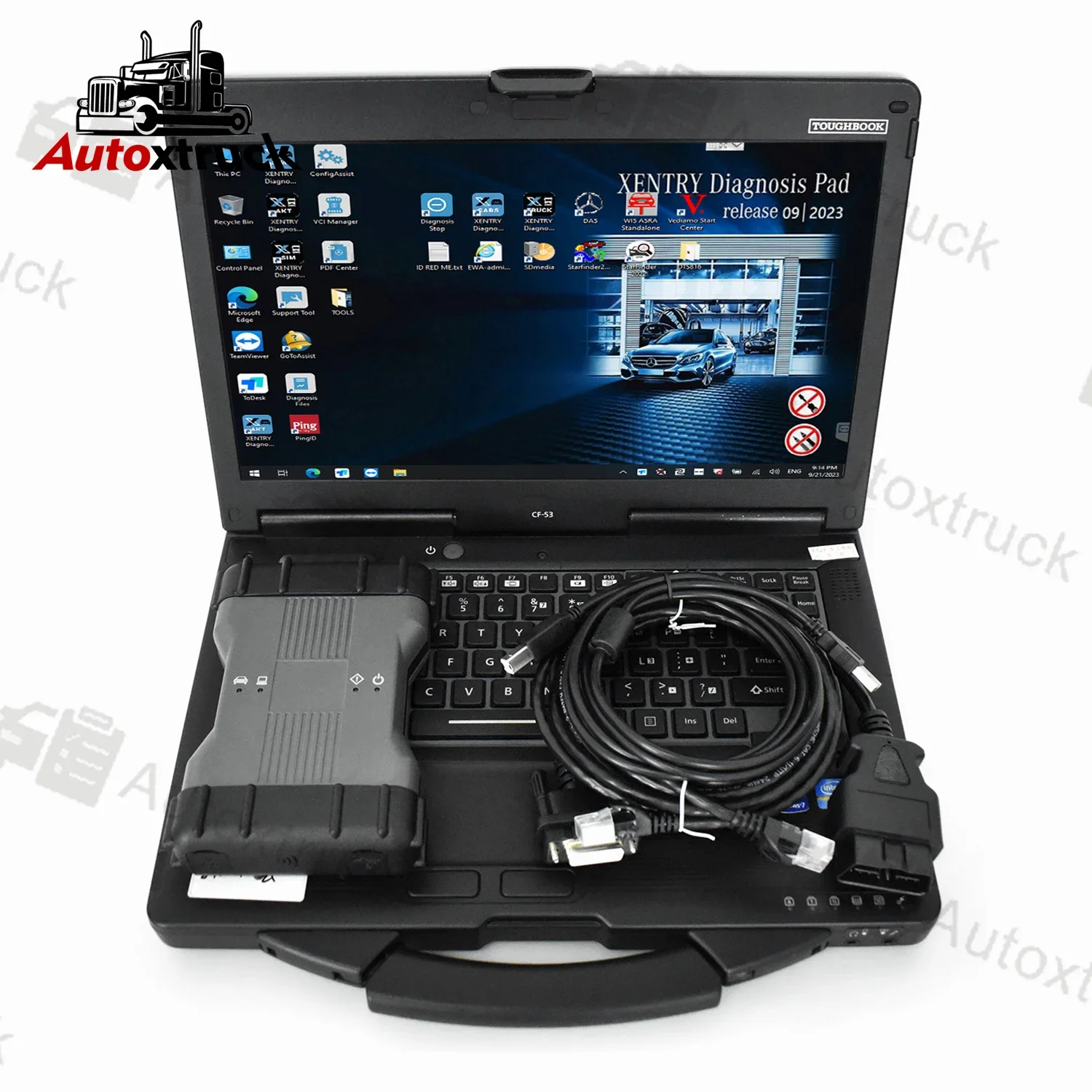 Multiplexer Xentry C6 MB Star C6 SD Connect C6 DOIP support CAN BUS with software SSD Diagnosis Tool with CF53 Laptop