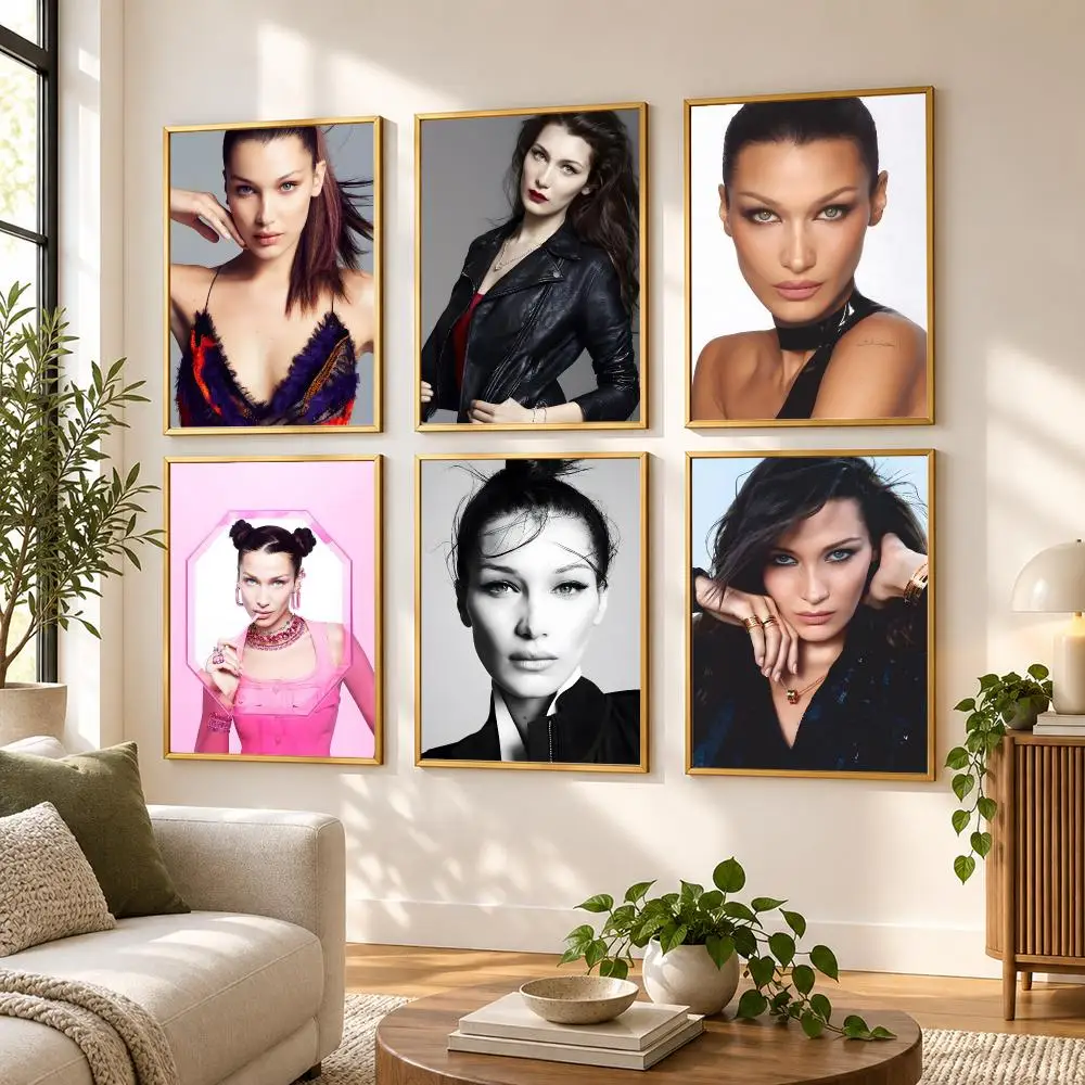 Bella H-Hadid Poster HD art sticky wall waterproof home living room bedroom bar aesthetic decoration