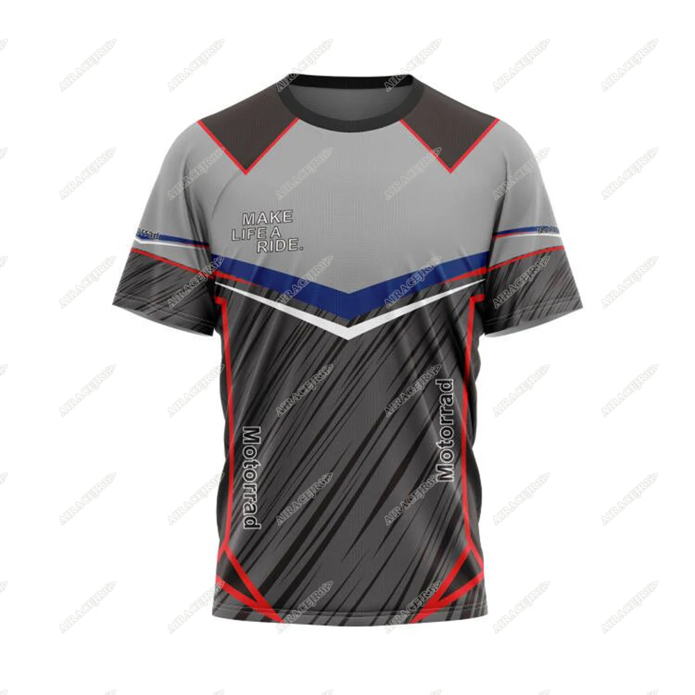 For BMW GS Touring T-Shirt Motorrad Classic Motorcycle ADVENTURE Motorsport Racing Summer Quick-Dry Stripe Jerseys