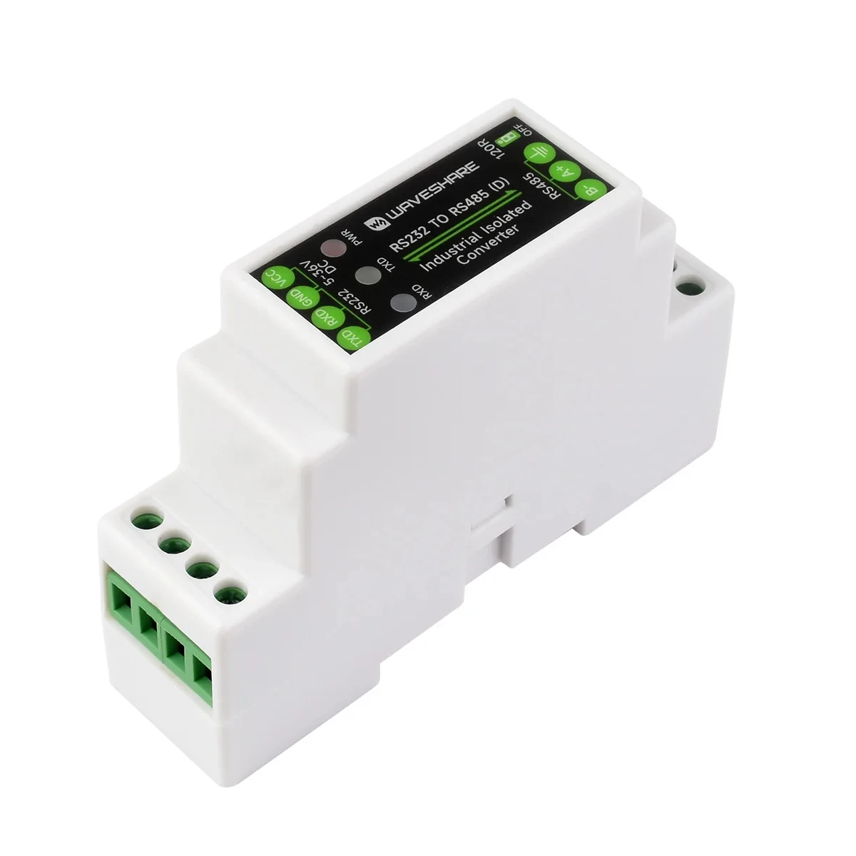 RS232 To RS485 Waveshare Converter Active Digital Isolator Rail-Mount support 600W Lightningproof Anti-Surge Multi-isolation