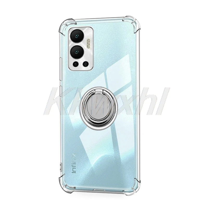 ل انفينيكس الساخن 12 2022 X6817 Hot12 InfinixHot12 6.82 "حامل الحلقة الخلفية قوس جراب هاتف غطاء أصلي مقاوم للصدمات #3