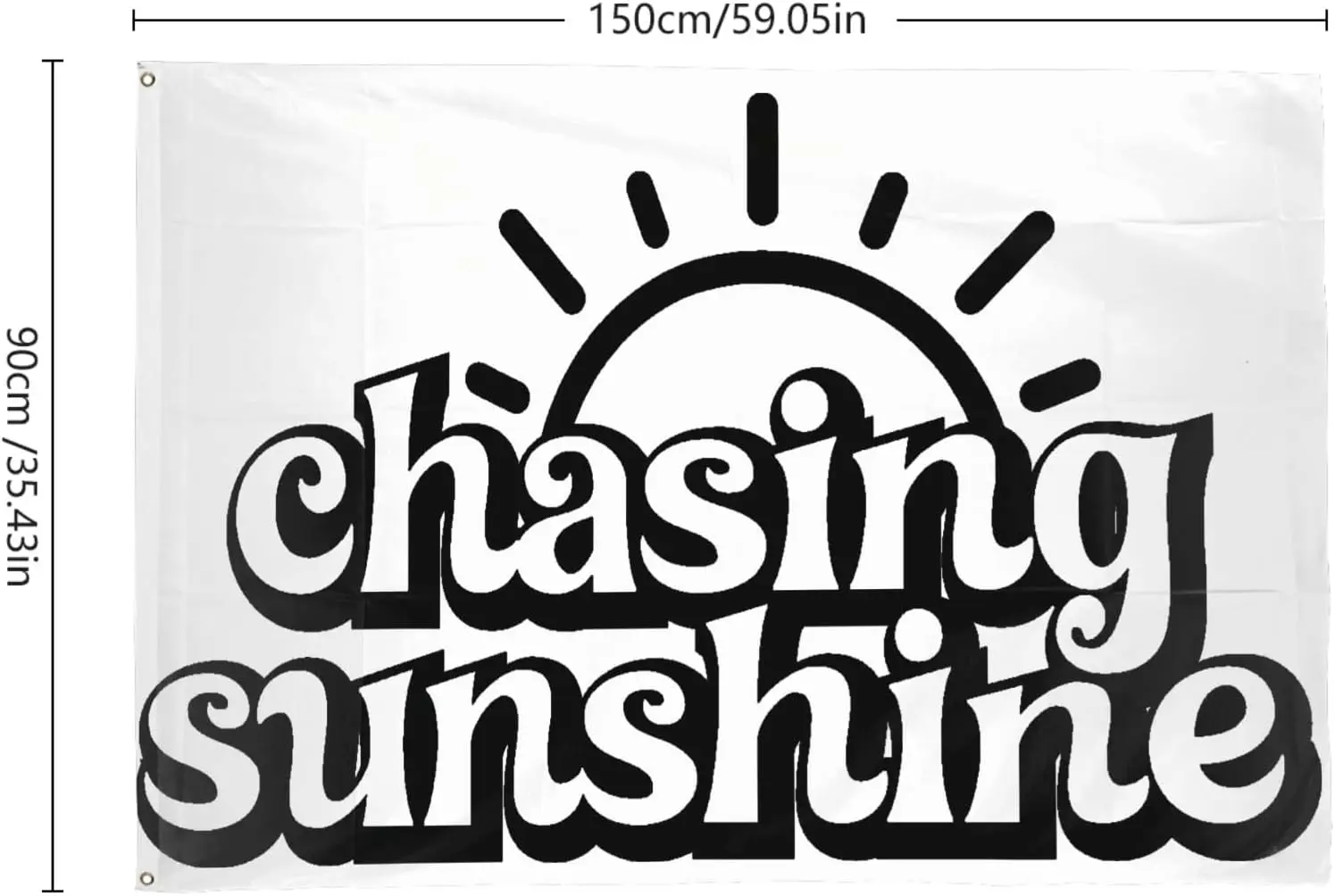 Flagicts 100% Polyester chasing sunshine Flags