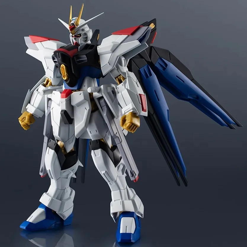 

В наличии оригинальная фигурка Bandai Gundam Strike Free Wing Red Heretic Unicorn B arbatos Lupus, комплект модели здания, игрушка в подарок