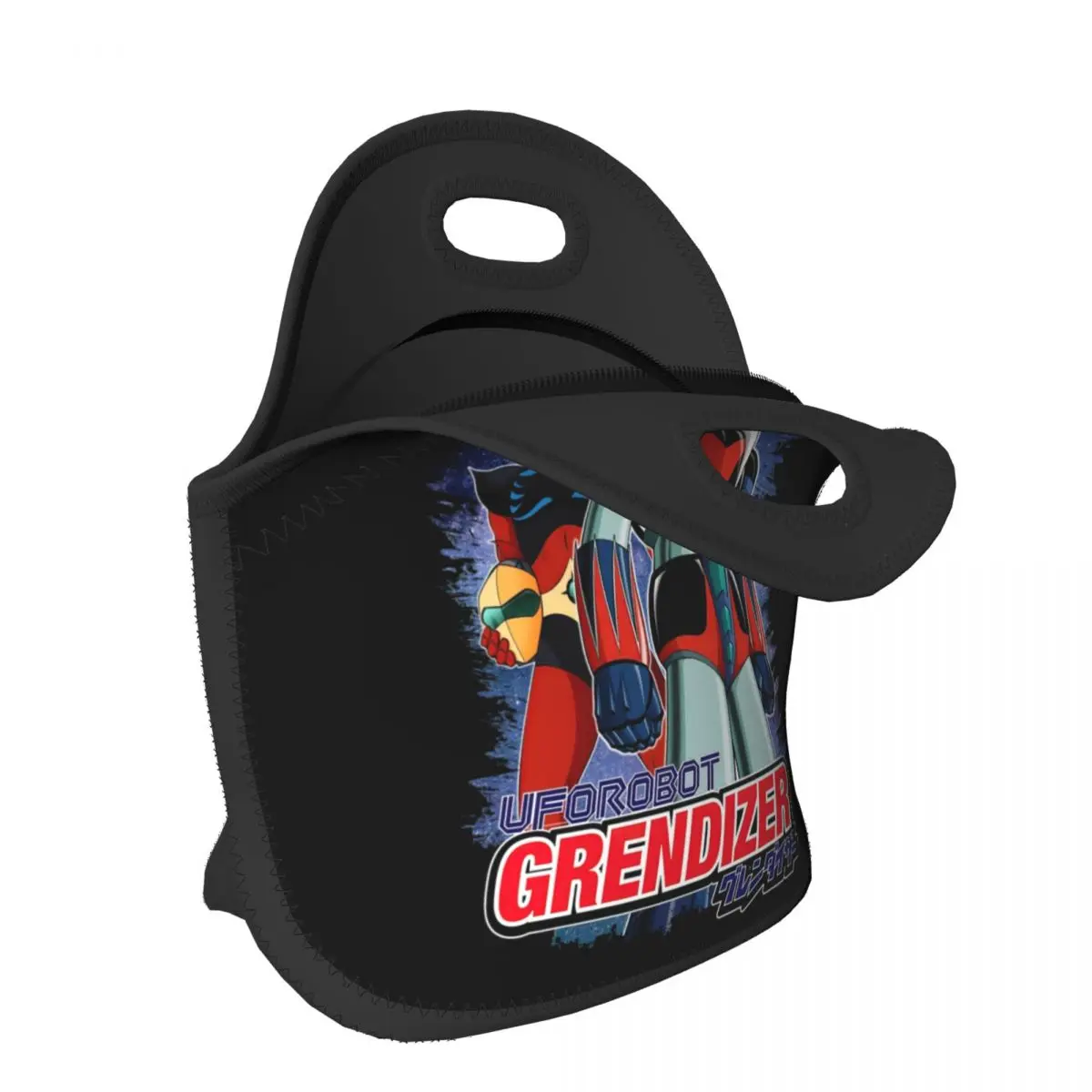 Goldorak Grendizer Actarus Resuable Neoprene Lunch Box Thermal Cooler Food Insulated UFO Robot Mazinger Lunch Bag Kids School