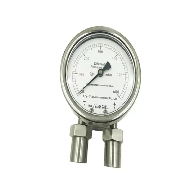 Low price gas/liquid/air differential pressure gauge