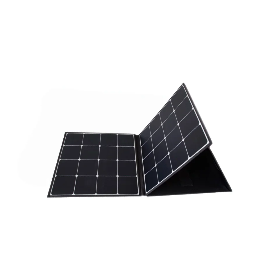 Monocrystalline Portable Solar Charger 200 Watt ETFE Foldable Solar Panel for Laptop with 5V USB and 18V DC for Camping