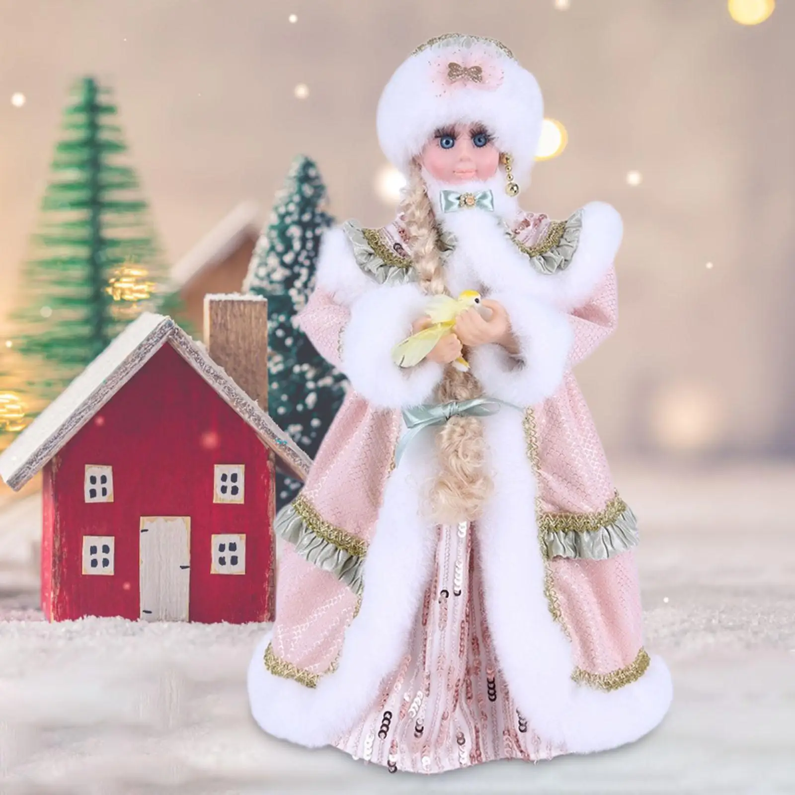 Christmas Doll Collections,Photography Props,Xmas Themed,Statue,Miniature Christmas Decoration Ornaments for Fairy Garden Decor
