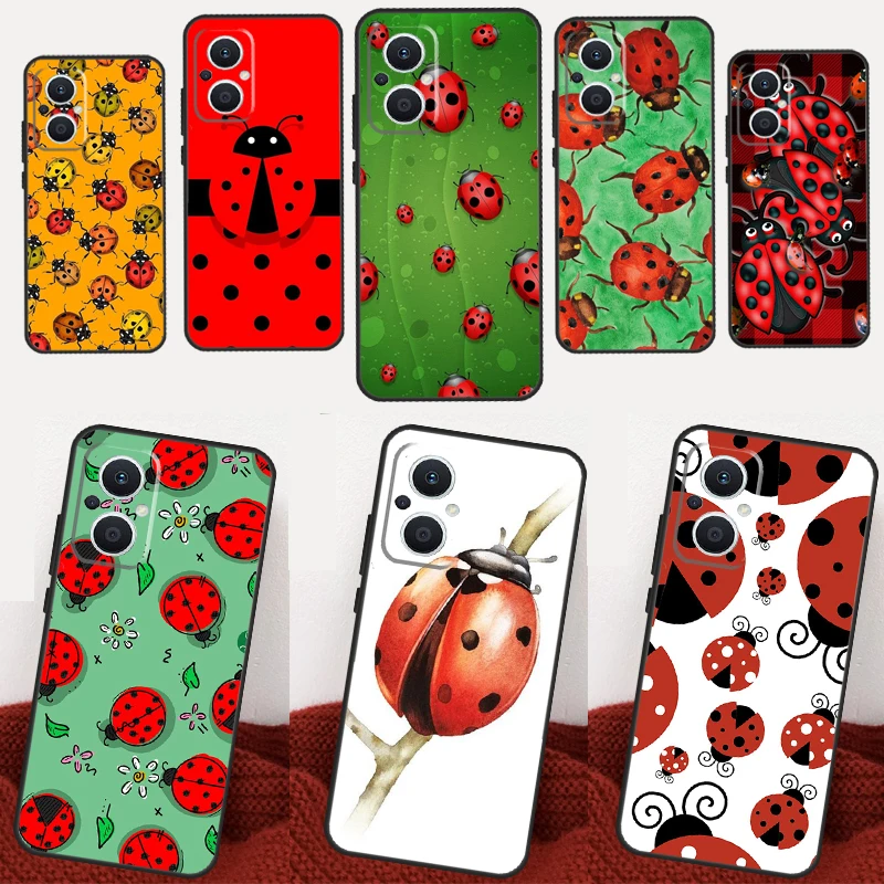 Ladybug Beetle For OPPO Reno 8T 4Z 5Z 2Z 3 4 5 6 7 8 Lite Case For OPPO Find X5 Lite X2 X3 Neo X6 Pro