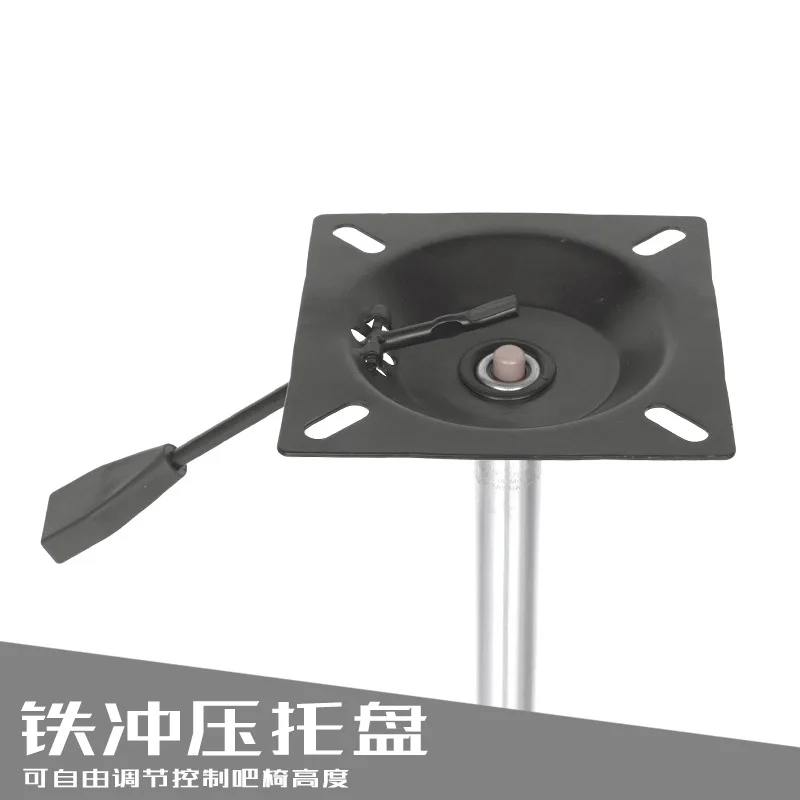 Cashier bar, barber shop, milk tea shop, dedicated adjustable and rotating high foot bar chair base, stainless steel accessories