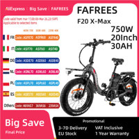 Fafrees F20 X-Max Electric Bike 20*4.0 Inch Fat Tire 750W Brushless Motor E-Bike 48V 30AH Battery 25km/h Max Speed 200km Range