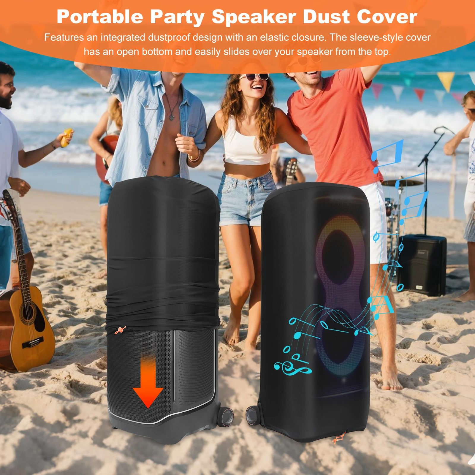 

Портативный защитный чехол от пыли для колонки JBL Partybox Ultimate
