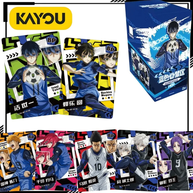 KAYOU Oficial BLUE LOCK Serie Star Stone Paquete Transcend Wave 1, Tarjetas Coleccionables de Anime, Tarjetas de Isagi Yoichi, Mercancía de Anime
