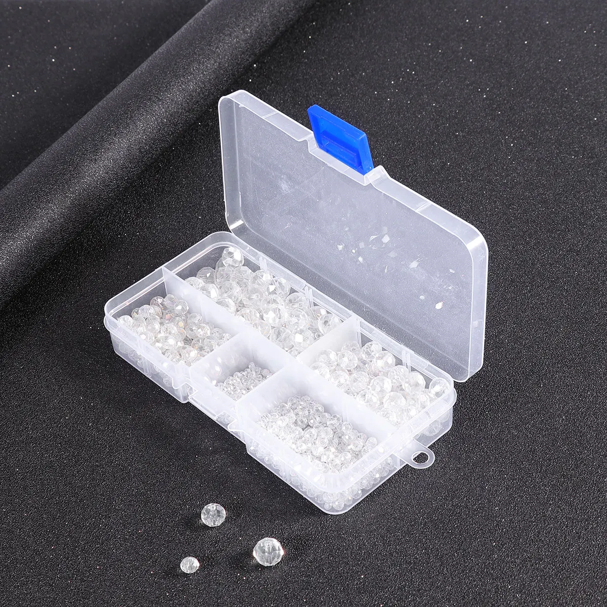 

710pcs 1 Box Flat Crystal Glass Colorful Plated Diy Jewelry Making Accessories Unique Decorative For Necklaces Bracelets