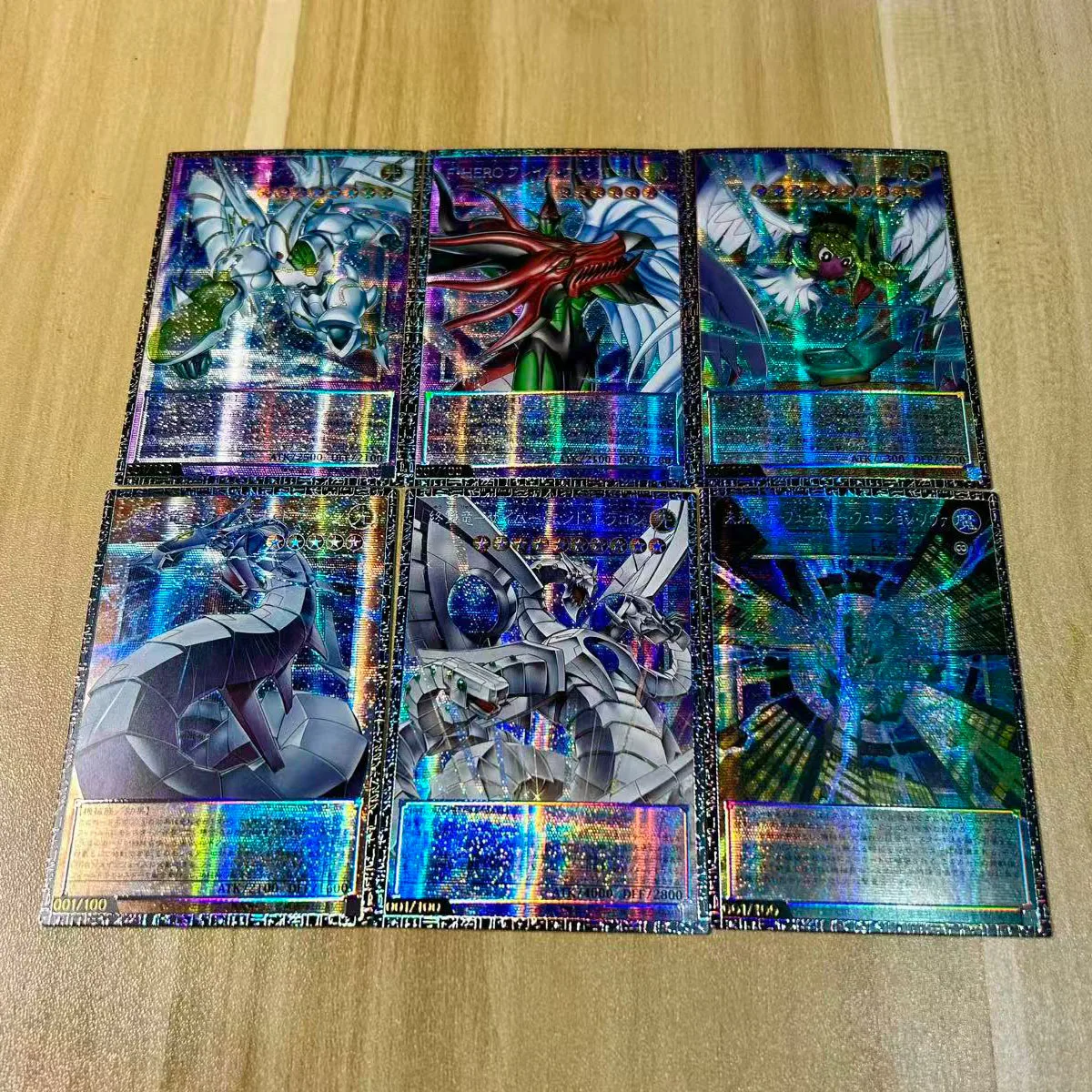 6Pcs/set Diy Self Made Yu-Gi-Oh! Cyber Dragon Polymerization Collection Card Gauze Flash Cyber Dragon Sieger Anime Card Gift Toy